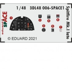 1/48 Supermarine Spitfire Mk.I Late SPACE 3D Decals & PE parts for Eduard kits