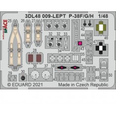 1/48 Lockheed P-38F Lightning SPACE 3D Decals & PE parts for Tamiya kits