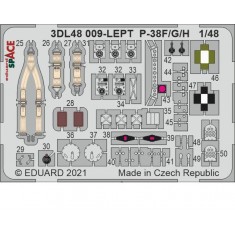 1/48 Lockheed P-38G Lightning SPACE 3D Decals & PE parts for Tamiya kits