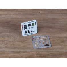 1/48 P-400 Airacobra Cockpit 3D Decals & Detail Parts [Space] for Eduard kits