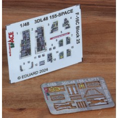 1/48 F-16C Fighting Falcon Block 25 3D Decal Panels & PE Parts for Tamiya kits