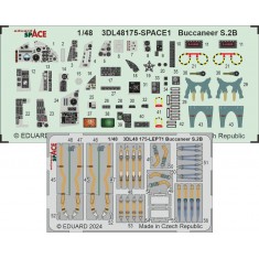 1/48 Blackburn Buccaneer S.2B 3D Decals & PE parts for Airfix kits