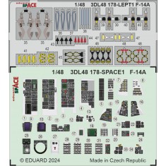 1/48 Grumman F-14A Tomcat 3D Decals & PE parts for Great Wall Hobby kits