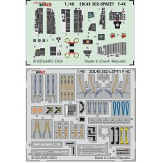 1/48 F-4C Phantom II Cockpit 3D Decal and PE parts for Hobby 2000/Academy kits