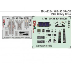 1/48 Mikoyan MiG-35 Dashboard 3D Decal and Seatbelts PE for Hobby Boss kits
