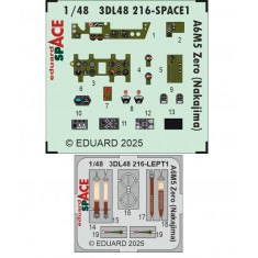 1/48 Mitsubishi A6M5 Zero (Nakajima) Panels 3D Decal and PE Seatbelts for Fine Molds kits