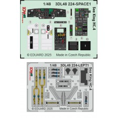 1/48 Westland Sea King Hc.4 Instrument Control Panels and Seatbelts for Airfix kits