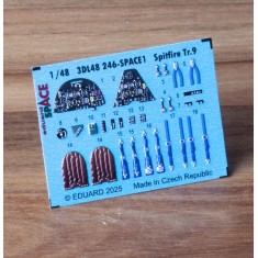 1/48 Spitfire Tr.9 Cockpit 3D Decal for Airfix kits