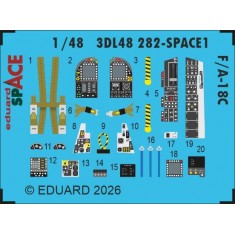 1/48 F/A-18C Detail parts on 3D Decal for Eduard / Kinetic kits