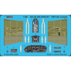 1/48 PBY-5A Cockpit Details on 3D Decal for Eduard / Revell kit