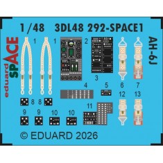 1/48 AH-6J Details on 3D Decal for ICM Kits