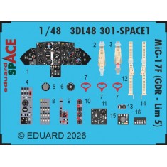 1/48 Mikoyan-Gurevich MiG-17F (GDR - Lim 5) Details on 3D Decal for Kinetic Kit