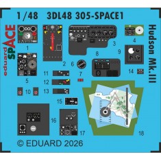 1/48 Lockheed Hudson Mk.III Details on 3D Decal for ICM Kit