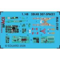 1/48 MiG-21MF Details on 3D Decal for RFM Kit