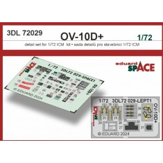 1/72 OV-10D+ Bronco Instrument & Control Panels, Seatbeltsfor ICM kits