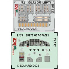 1/72 BV 222 Cockpit 3D Decal and PE parts for Revell kits