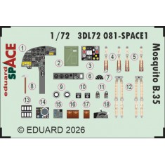1/72 de Havilland Mosquito B.35 Interior 3D Decals for Airfix kits
