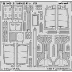 1/48 Messerschmitt Bf 109G-10 Erla Photo-etched Detail Set for Eduard kits