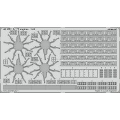 1/48 Boeing B-17F Flying Fortress Engines Photo-etched set for HK Model kits