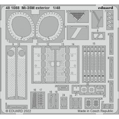 1/48 Mil Mi-35M Attack Helicopter Exterior Detail set (PE) for Zvezda kits