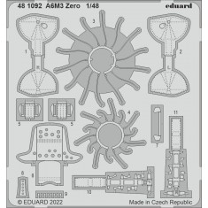 1/48 Mitsubishi A6M3 Zero Detail set (photo-etched) for Eduard kits