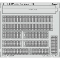 1/48 B-17F Flying Fortress Ammo Feed Chutes PE set for Eduard #ED 11183