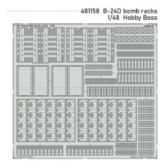 1/48 Consolidated B-24D Liberator Bomb Racks PE parts for Hobby Boss kits