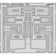 1/48 Douglas A-4C Skyhawk Air Brakes Photo-etched set for Hobby Boss kits