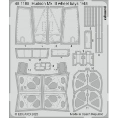 1/48 Lockheed Hudson Mk.III Wheel Bays PE Detail Set for ICM Kit