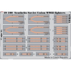 1/48 WWII Soviet Union Fighters Seatbelts (Steel, 1 Photo-Etched Sheet)