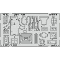 1/48 North American P-51D-5 Interior Detail Parts for Airfix kits