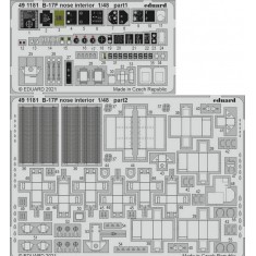 1/48 Boeing B-17F Flying Fortress Nose Interior Photo-etched set for HK Model kits