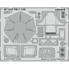 1/48 Grumman Wildcat FM-1 Photo-etched set for Tamiya kits