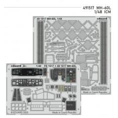 1/48 MH-60L Black Hawk Helicopter PE parts for ICM kits