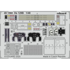 1/48 Henschel Hs 129B Photo-etched set for Takom kits