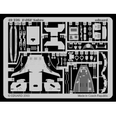 1/48 North American F-86F Sabre Colour Photoetch Set Vol.1 for Hasegawa kit