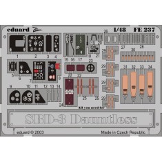 1/48 Douglas SBD-3 Dauntless Colour Photoetch Detail Set Vol.1 for Hasegawa kit