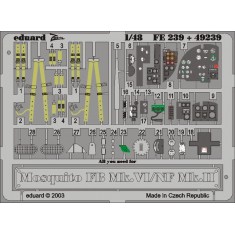 Colour Photoetch for 1/48 de Havilland Mosquito FB Mk.VI/NF Mk.II for Tamiya kit