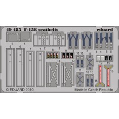 Colour Photoetch for 1/48 F-15E Strike Eagle Seatbelts for Academy kit