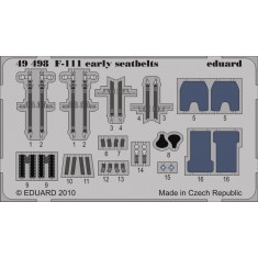 Colour Photoetch for 1/48 F-111 Early Seatbelts for HobbyBoss kit