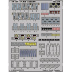Colour Photoetch for 1/48 EA-6B Prowler Seatbelts for Kinetic kit