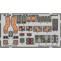 Colour Photoetch Set for 1/48 Panavia Tornado ECR Seatbelts for HobbyBoss kit