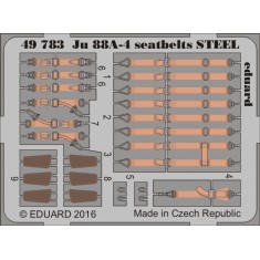 1/48 Junkers Ju 88A-4 Seatbelts for ICM kit (Steel, 1 Photo-Etched Sheet)