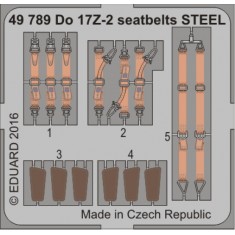 1/48 Dornier Do 17Z-2 Seatbelts for ICM kit #48244 (Steel, 1 Photo-Etched Sheet)