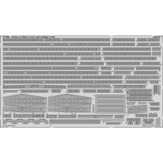 1/350 Prince of Wales Cranes and Railings for Tamiya kit