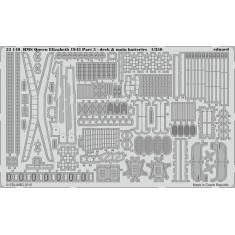 1/350 HMS Queen Elizabeth 1943 Part.5 Deck & Main Batteries for Trumpeter #05324 (1 PE)