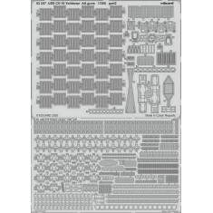 1/350 USS CV-10 Yorktown AA Guns Detail Set (Photo etched parts) for Trumpeter kits