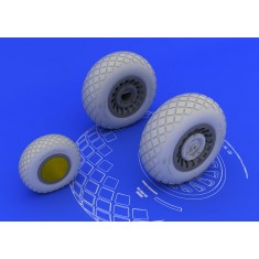 1/32 Lockheed B-25H/J Mitchell Wheels for HK Models kit