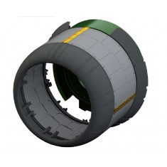 1/32 Vought F4U-1 Corsair Cowling with Alternate Cooling Flaps for Tamiya kit