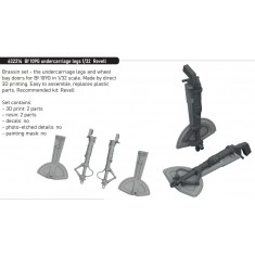 1/32 Messerschmitt Bf 109G Undercarriage Legs for Revell kits